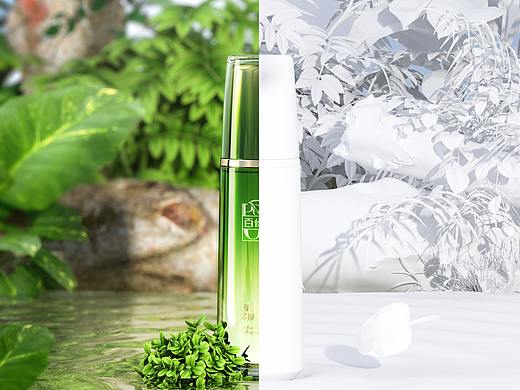 C4D护肤产品建模场景搭建+OC渲染