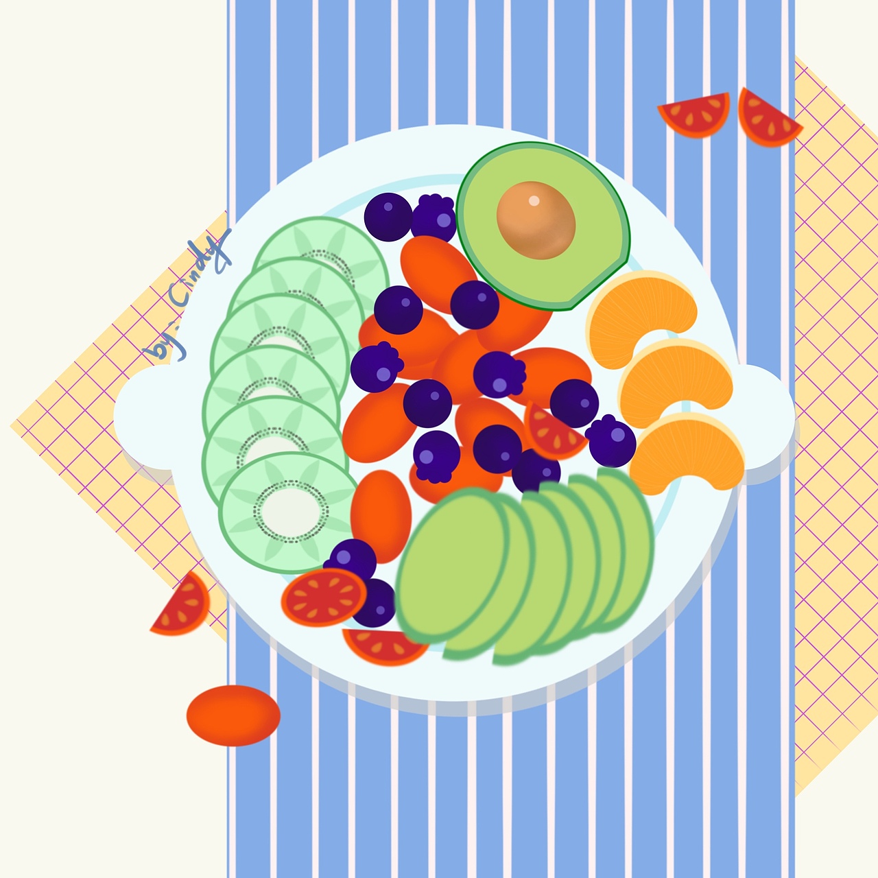 晚餐|插画|创作习作|墨汐绘_原创作品-站酷zcool