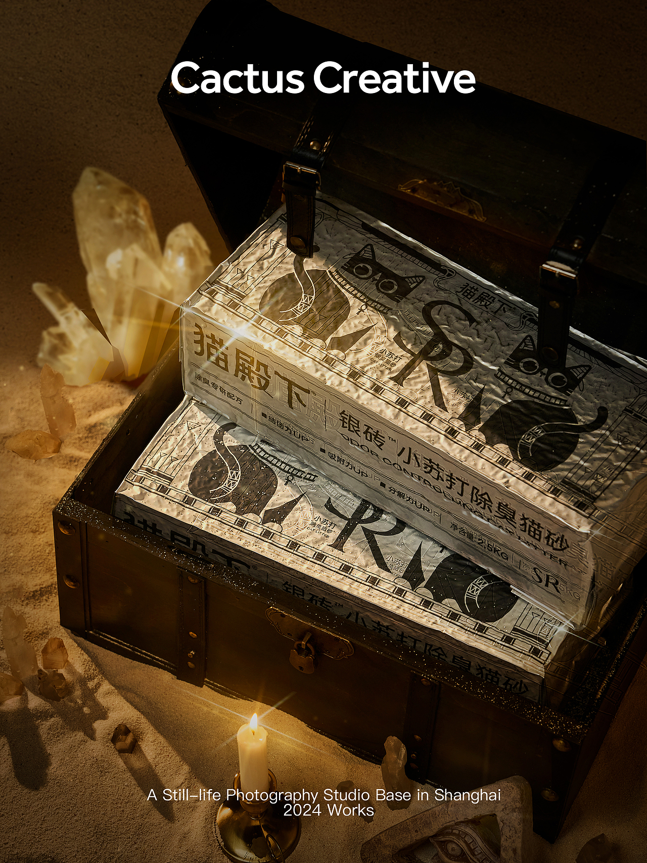 宠物产品拍摄、主图视频｜猫殿下 银砖猫砂（图ZMzYwNzAyMDQw） - 宣传片 - 站酷设计师仙人掌花园原创素材 - 站酷ZCOOL