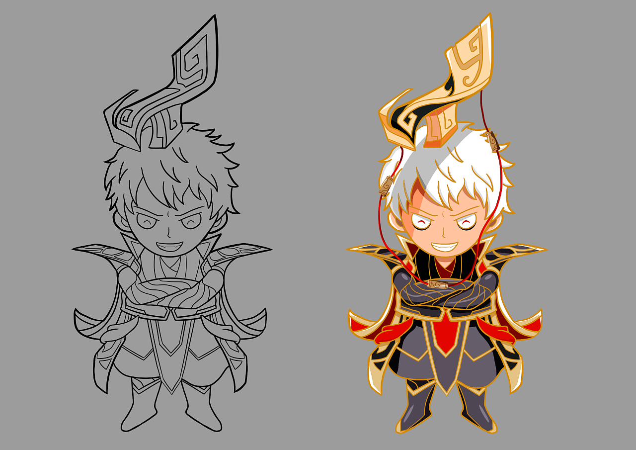 嬴政|插画|创作习作|站着很酷的北极熊 - 原创作品 - 站酷 (zcool)