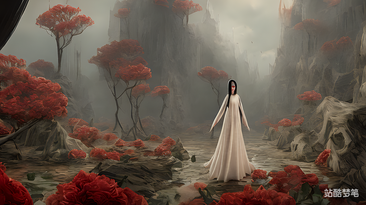 AI绘画,中式恐怖概念#站酷梦笔#