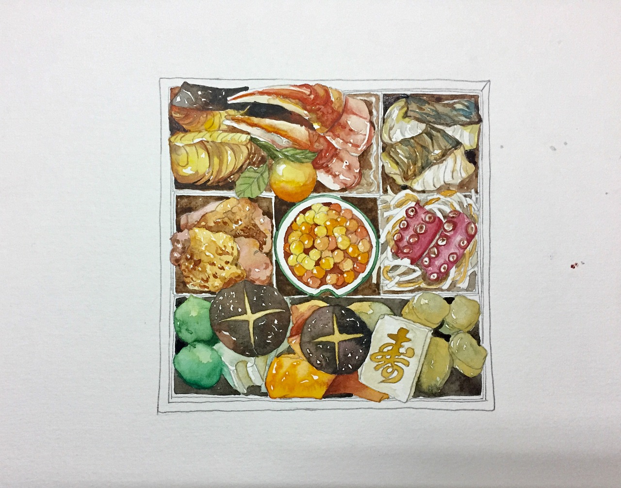 【日本料理】美食拼盘|插画|商业插画|yoshiki的战斗机 - 原创作品