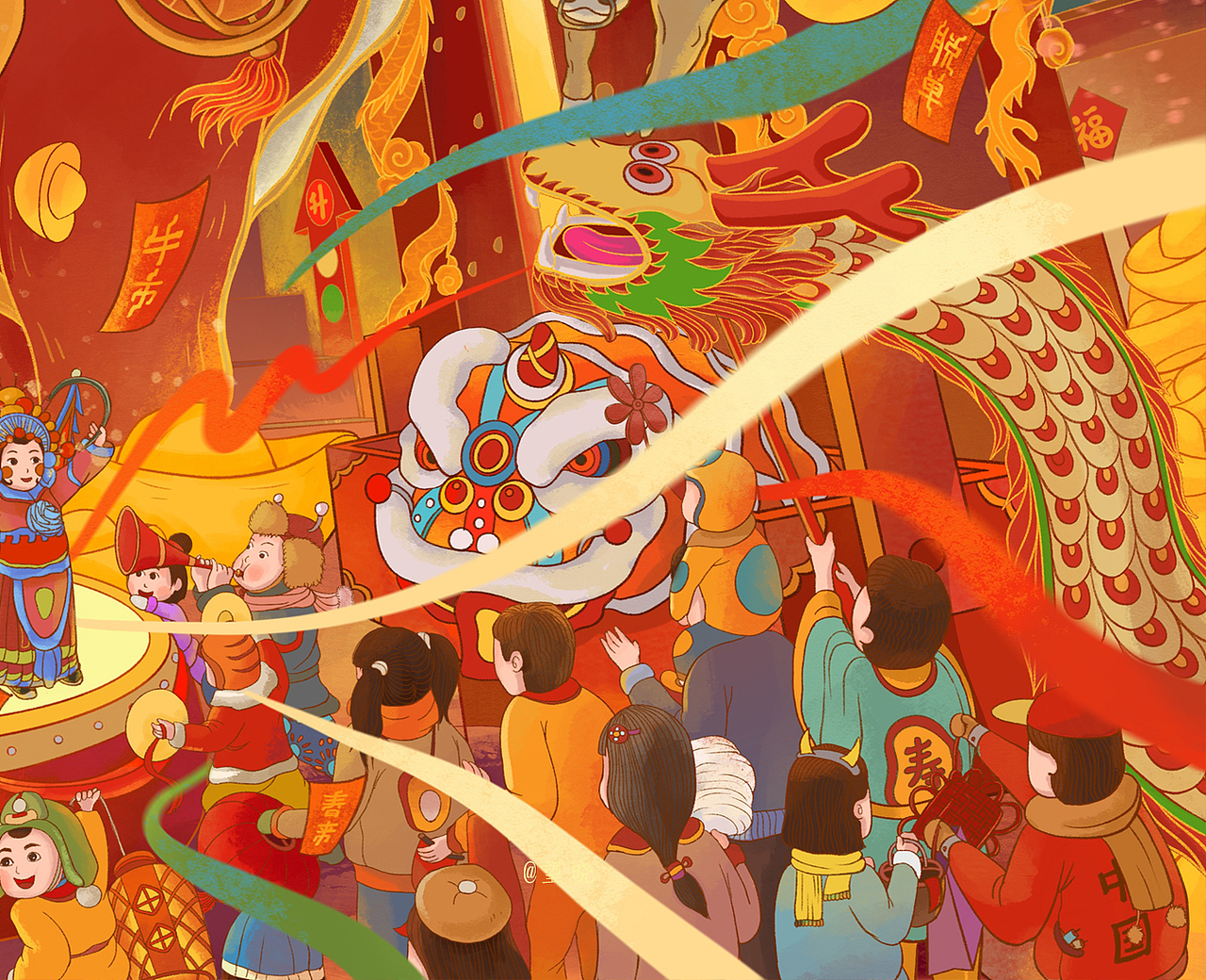 2021年 牛年春节(牛运亨通)