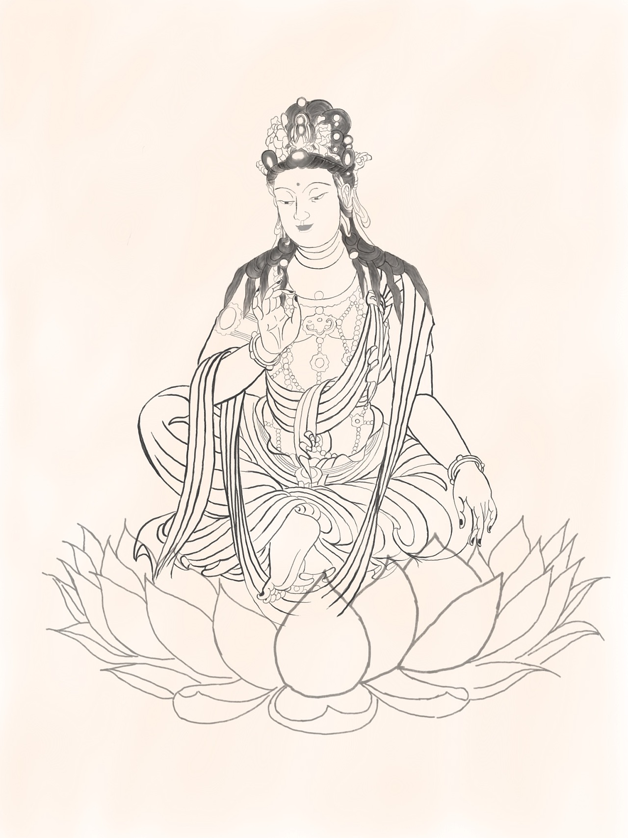 敦煌观音像|纯艺术|绘画|郭睿錞 - 临摹作品 - 站酷 (zcool)