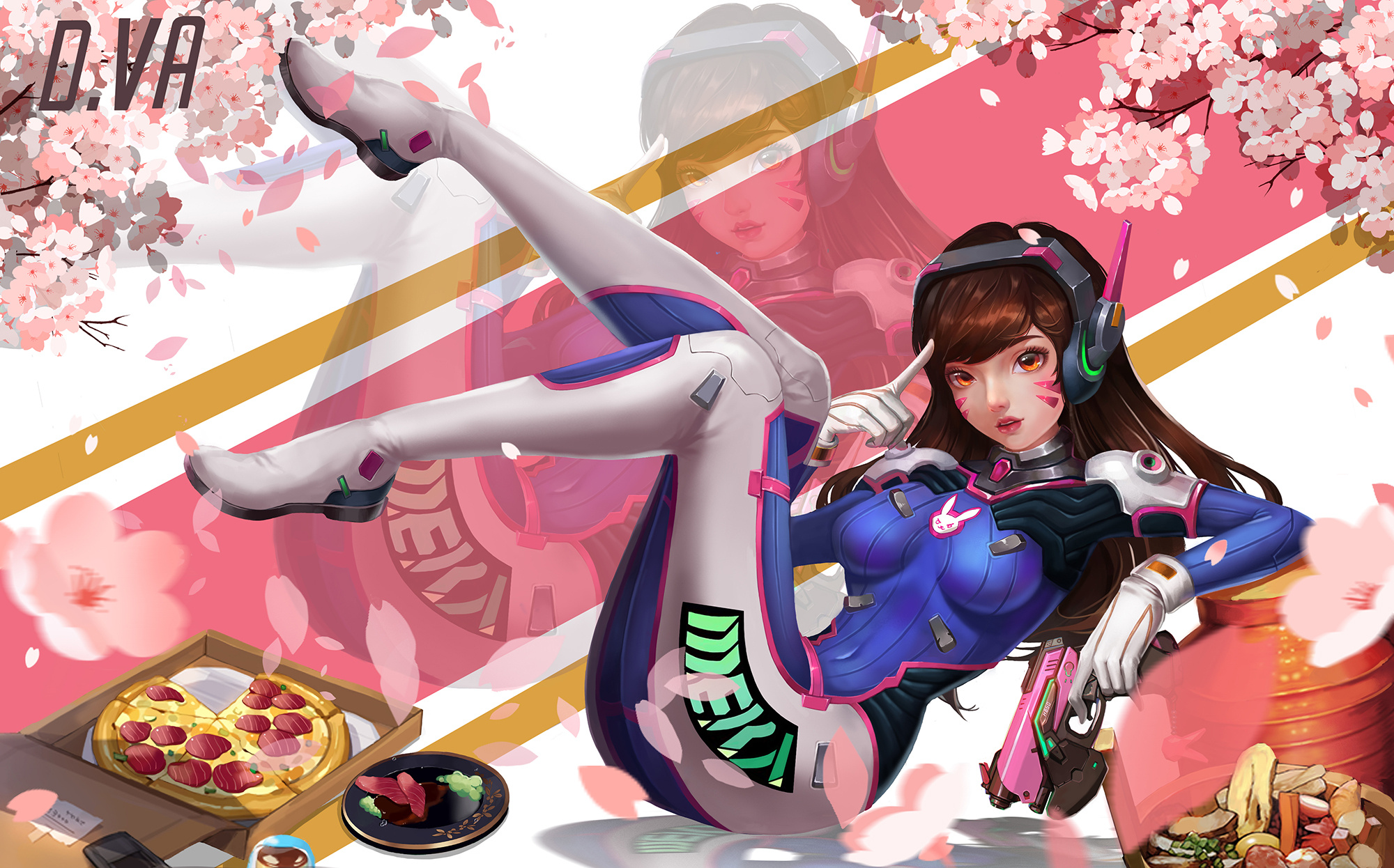 dva同人|插画|游戏原画|200斤的lisa酱 - 原创作品 - 站酷 (zcool)