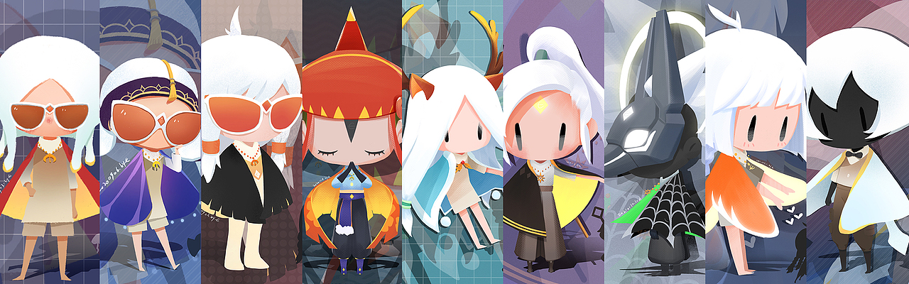 光遇小人儿全身系列（图ZMjYyOTA5MzI4） - 创作习作 - 站酷设计师CHUN7原创素材 - 站酷ZCOOL