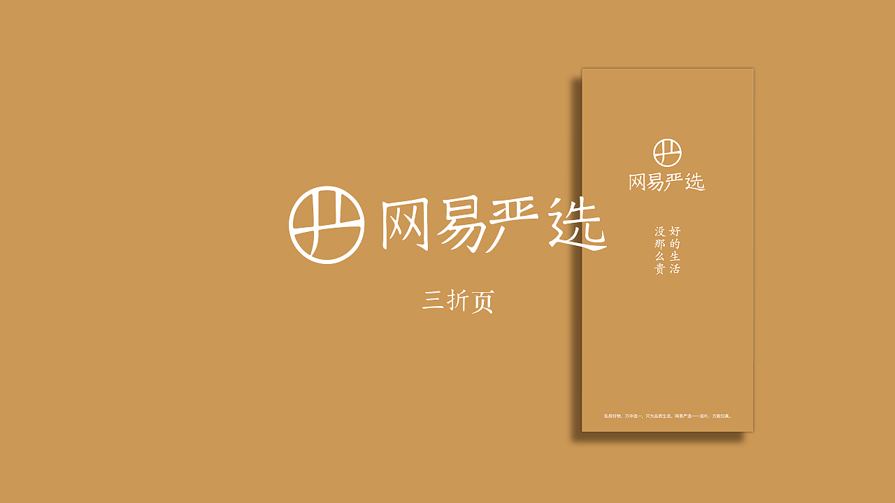 网易严选三折页