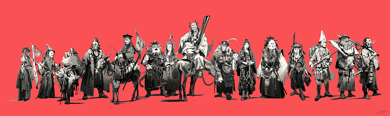 废土角色草图合集（图ZMTM0NzIyMDQ0） - 概念设定 - 站酷设计师俊灵WJL原创素材 - 站酷ZCOOL