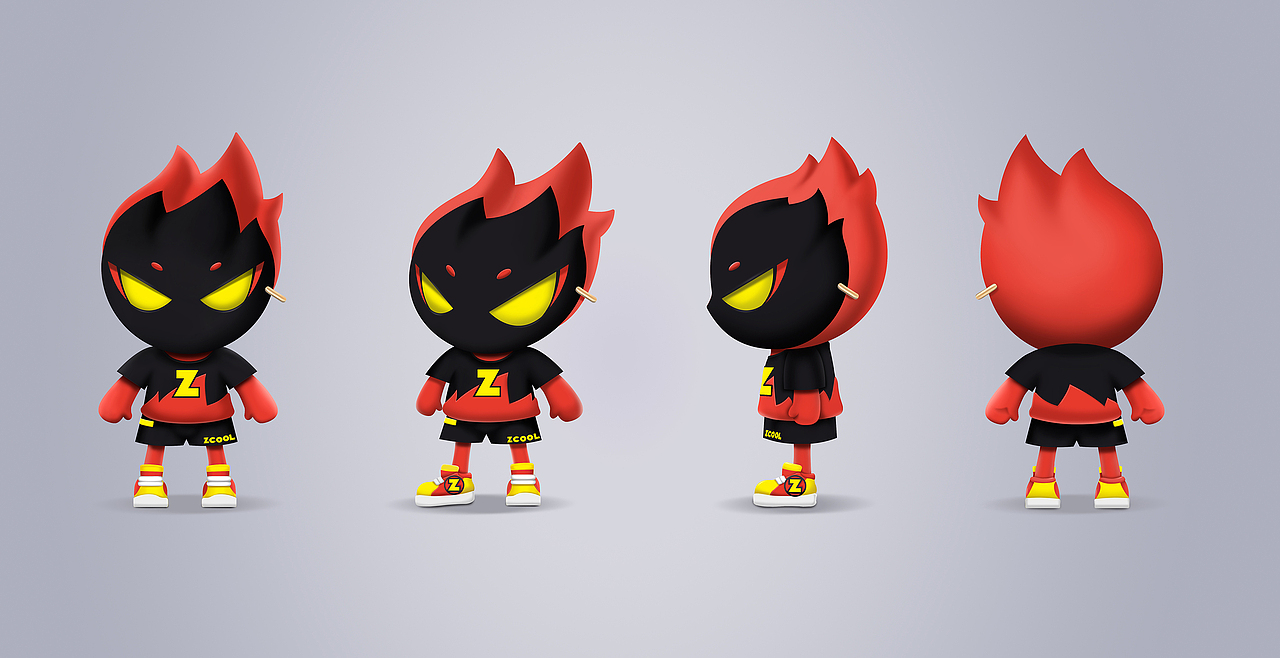 站酷15周年IP共創(chuàng)—Flame Z（圖ZMjU5NDkzMTMy） - IP形象 - 站酷設(shè)計師猥瑣大叔Z原創(chuàng)素材 - 站酷ZCOOL