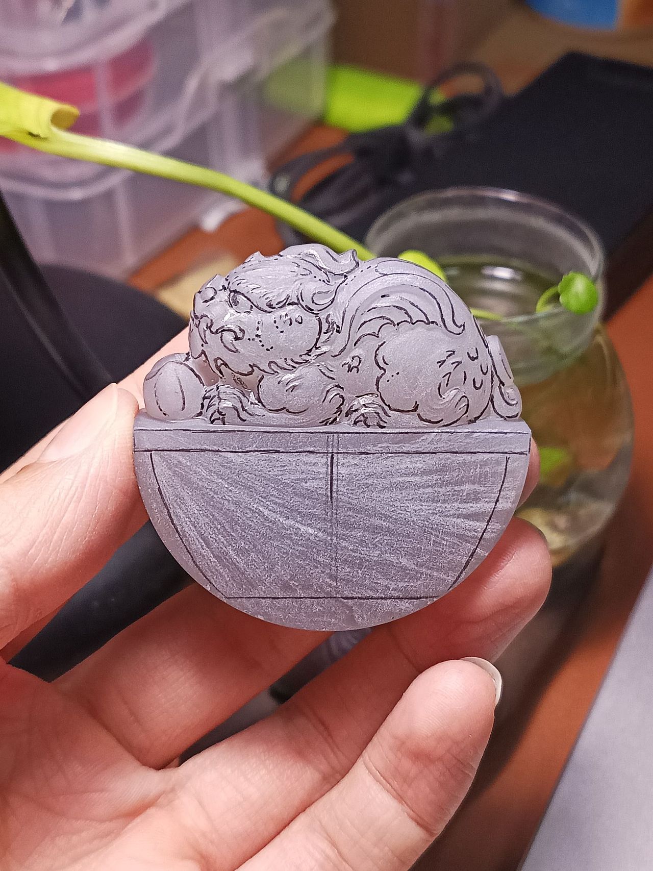 分享一个瑞兽的，画的一般，大家提意见吧。（图ZMzUzOTc1NjAw） - 工艺品设计 - 站酷设计师虎符玉雕原创素材 - 站酷ZCOOL