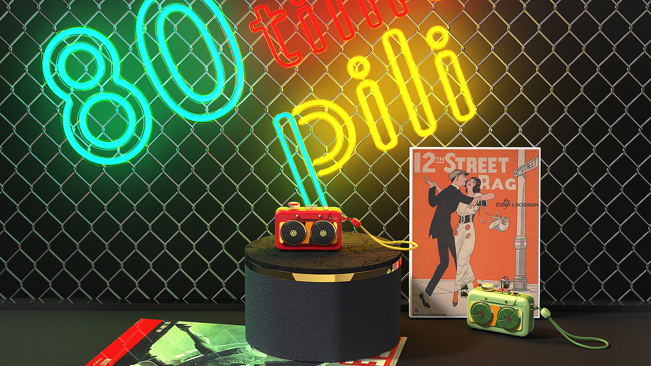 作为猫王收音机首款双喇叭立体声蓝牙便携式音箱+收音机,复刻经典卡带机的造型,采用旋钮操控,如同操控80年代的双卡收音机一样。