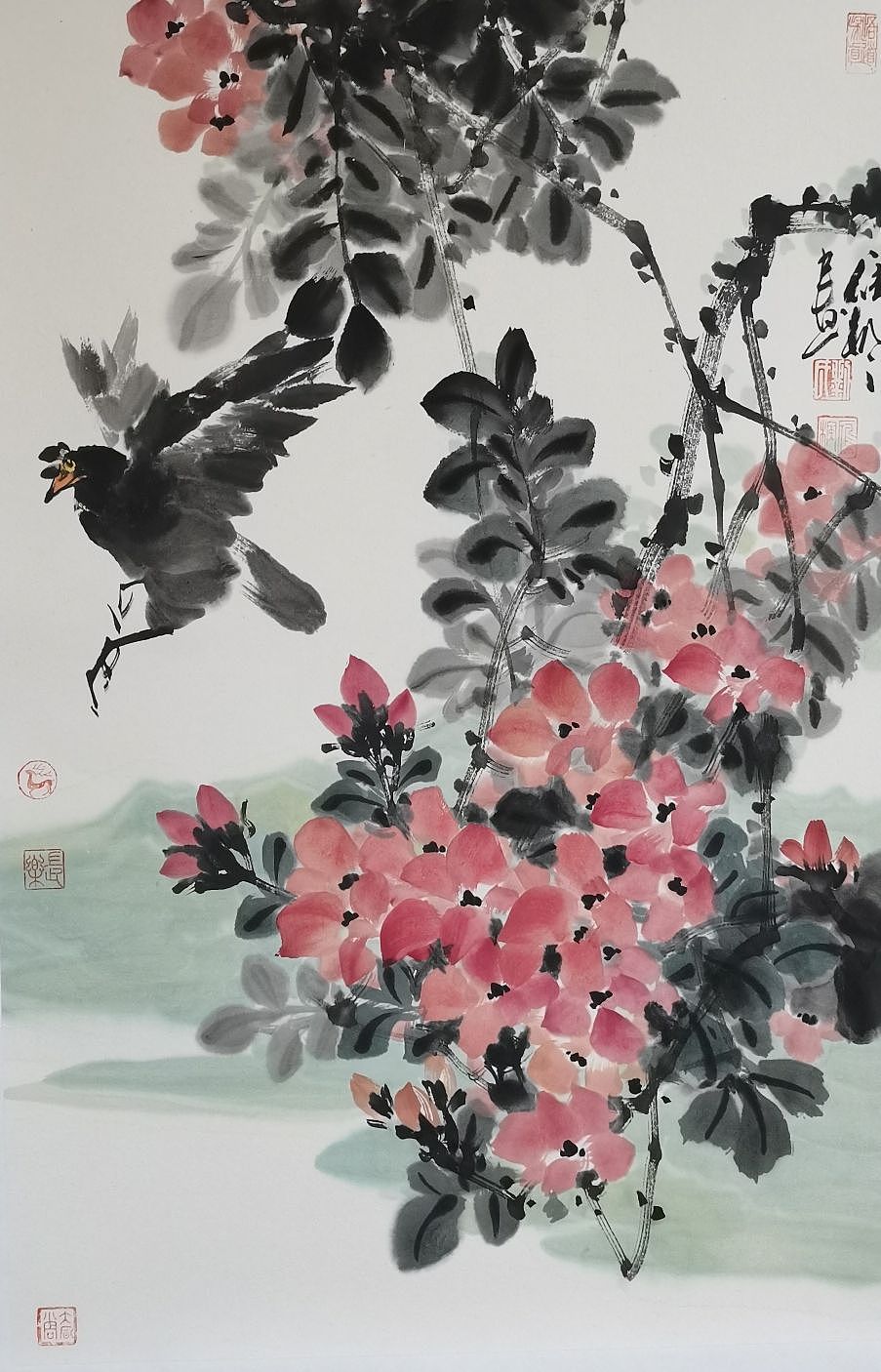 国画花鸟（图ZMzYyMzM3MDEy） - 绘画 - 站酷设计师画家刘雁枫原创素材 - 站酷ZCOOL