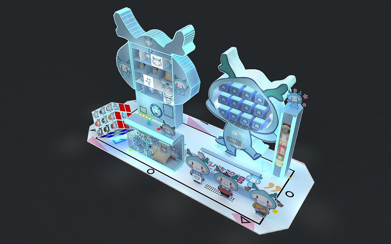 龙小湖精品人物IP互动快闪设计3D效果图（图ZMTk3OTQ3NzE2） - 场景 - 站酷设计师3D设计师NG男原创素材 - 站酷ZCOOL