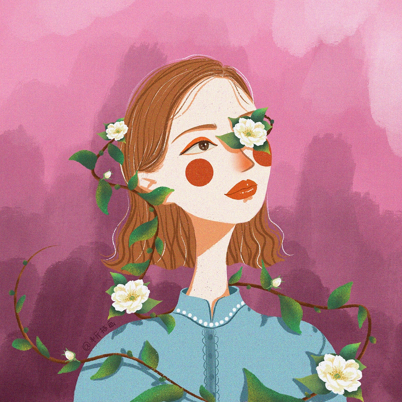 我想:每个女生都是一种花吧