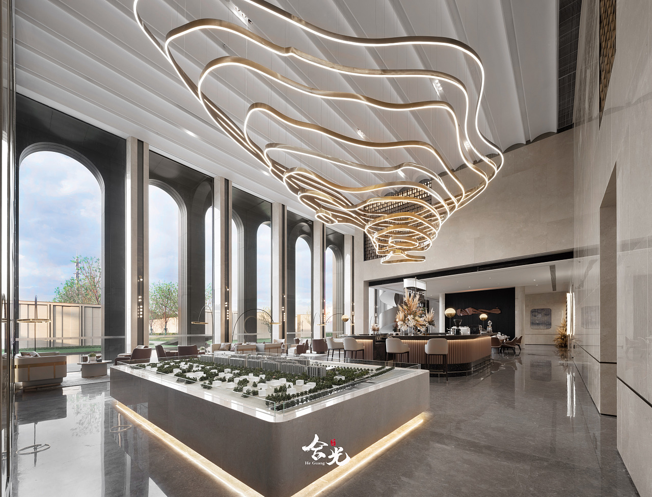 合光建筑空间摄影——售楼处拍摄（图ZMjQzMDkzNDk2） - 环境/建筑摄影 - 站酷设计师合光建筑空间摄影原创素材 - 站酷ZCOOL