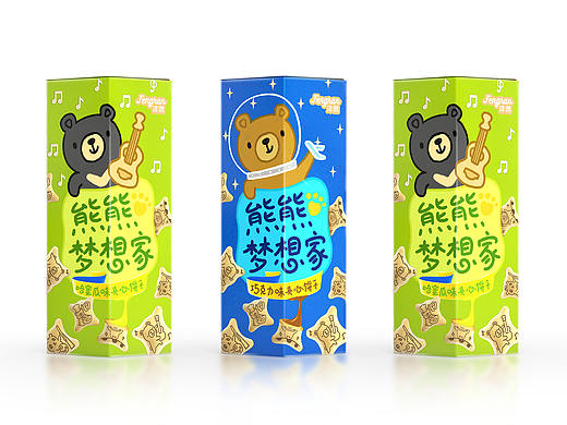 沣然小熊饼干包装设计