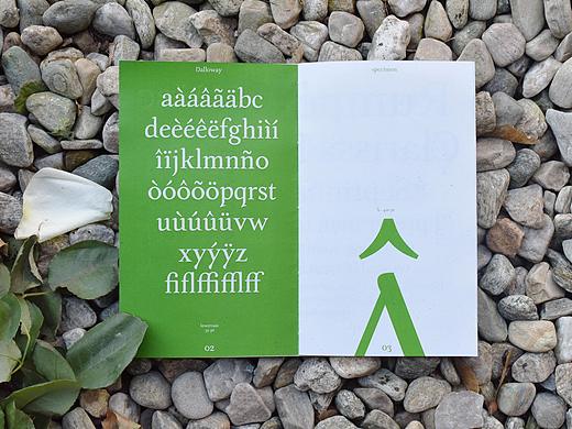 英文字体设计 Dalloway - Typeface Specimen