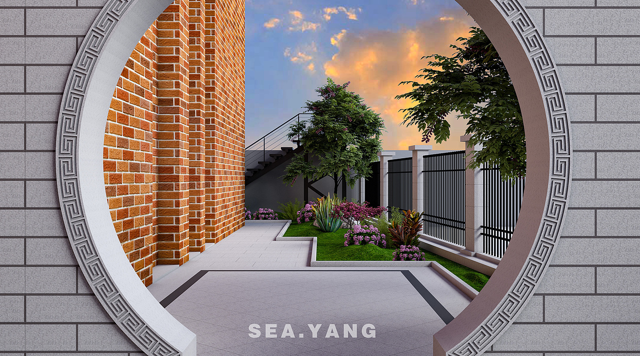 高黎贡中式庭院景观