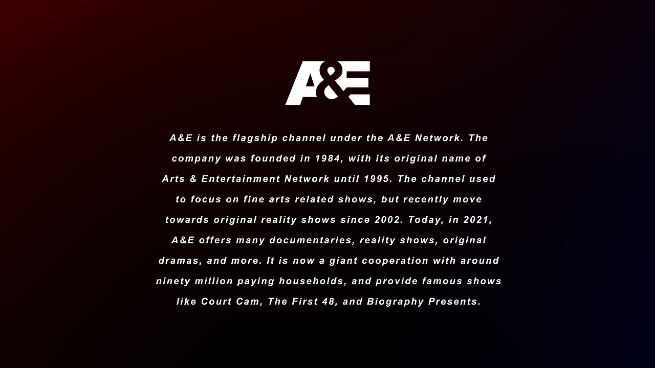【分镜/故事版】A&E Logo动画