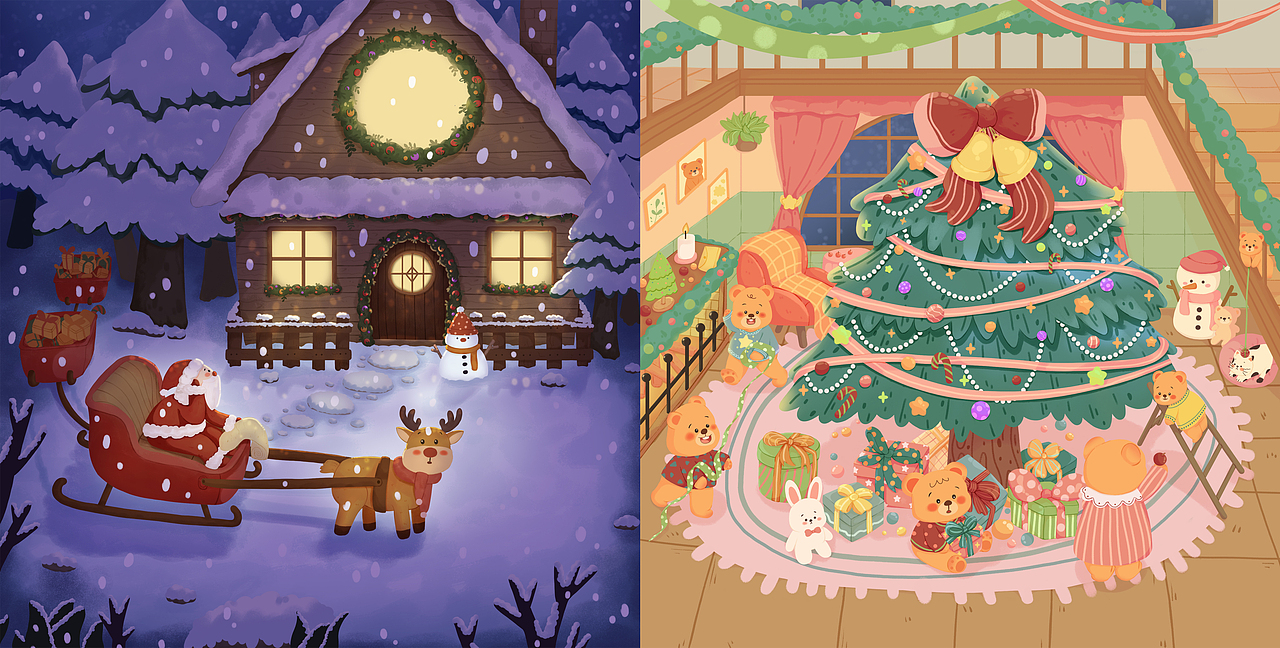 圣诞节插画｜绘本