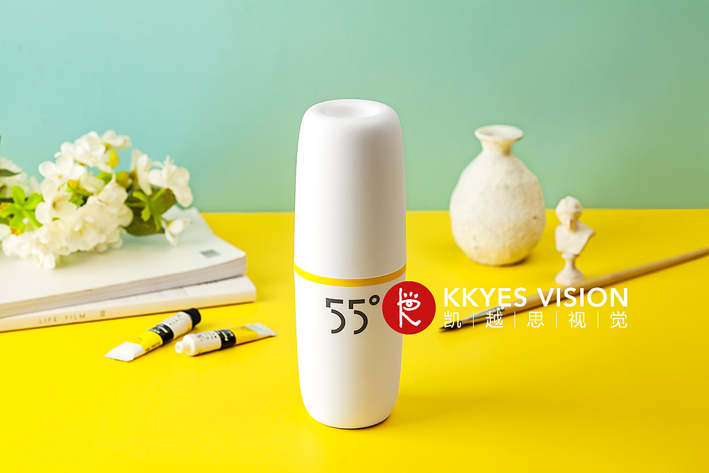 55度水杯 保温杯 静物拍摄 产品摄影