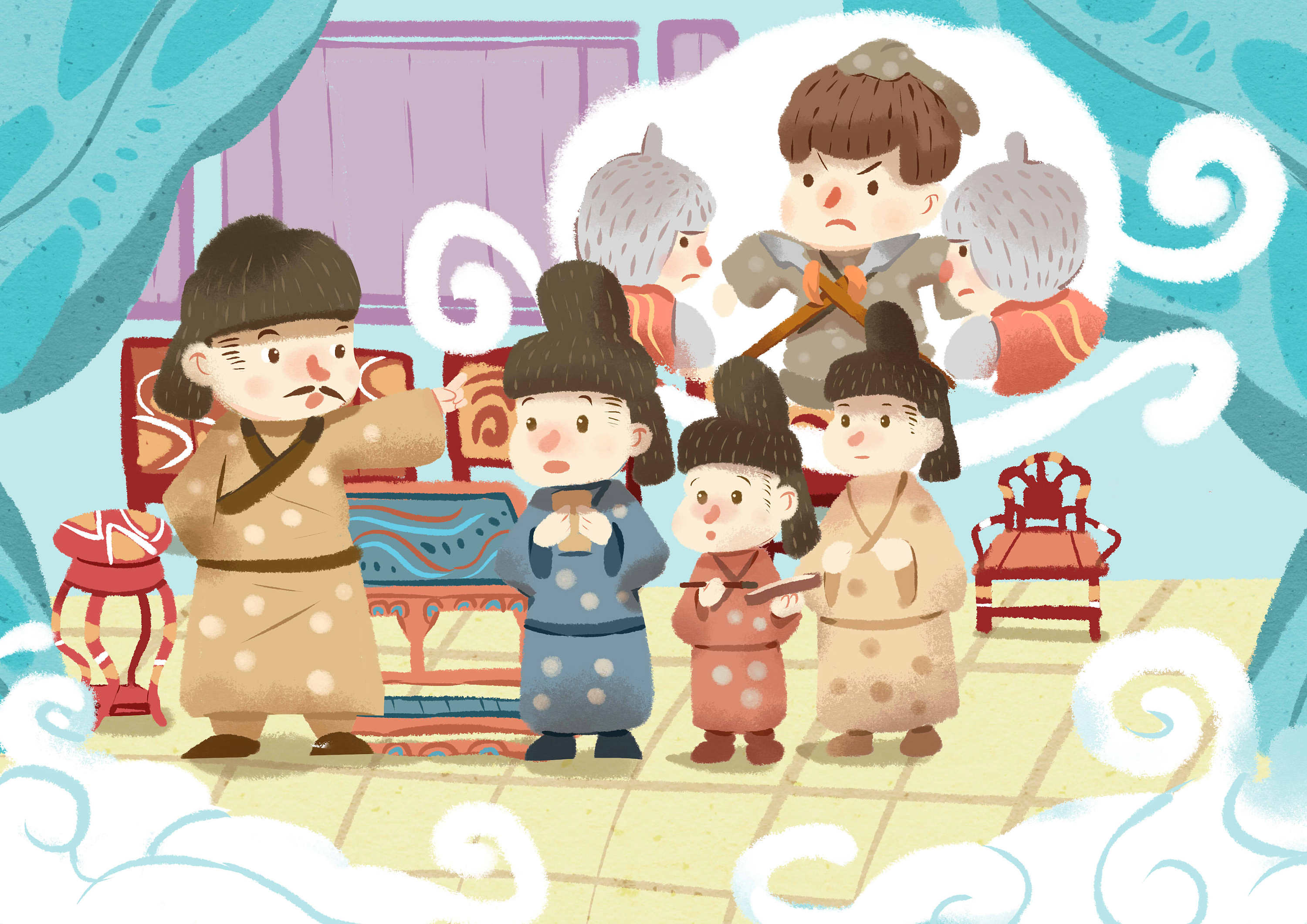 滚滚故事学历史|插画|商业插画|吴子豪 - 原创作品 - 站酷 (zcool)