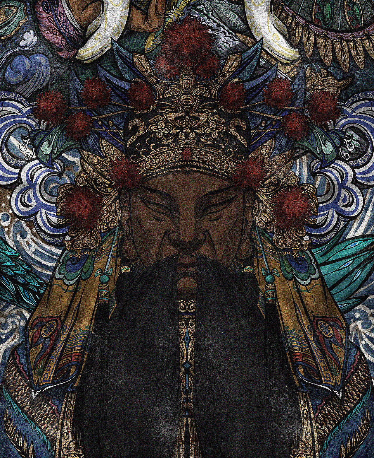 各地供奉的水仙尊王各有不同,以善于治水的禹为主.