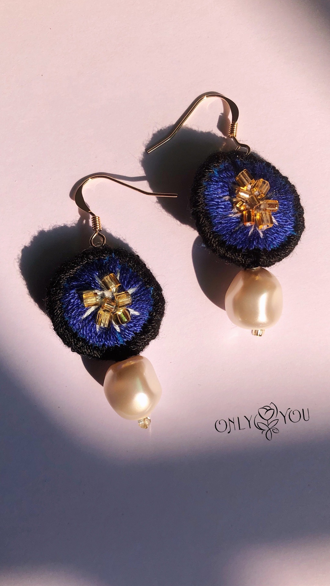 刺绣耳饰|手工艺|首饰设计|dorislf - 原创作品 - 站酷 (zcool)