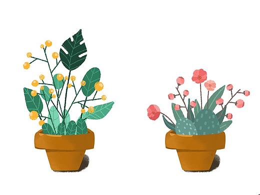 手绘植物