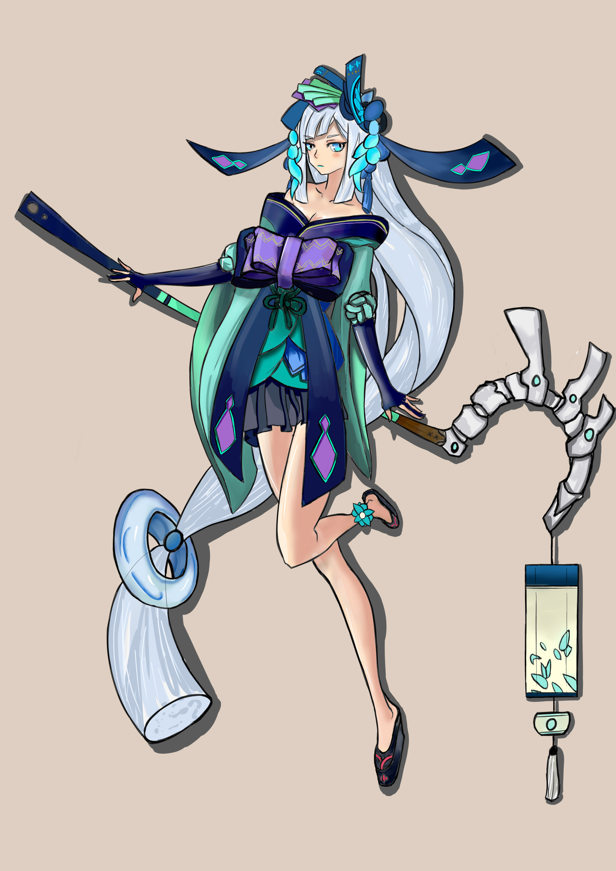 青行灯上色练习