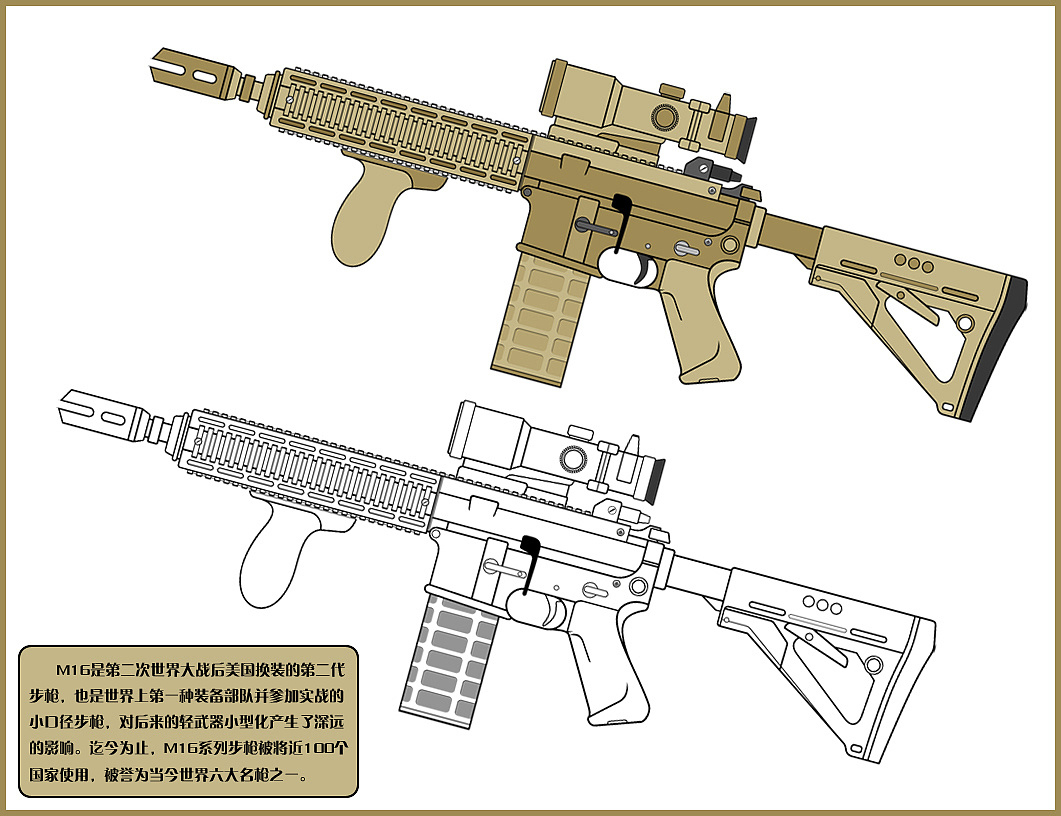 88式狙击步枪-Rhino(犀牛)Keyshot手绘设计作品集-学犀牛中文网