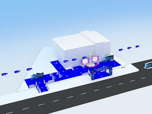 展厅开放活动简易场布示意（金科）