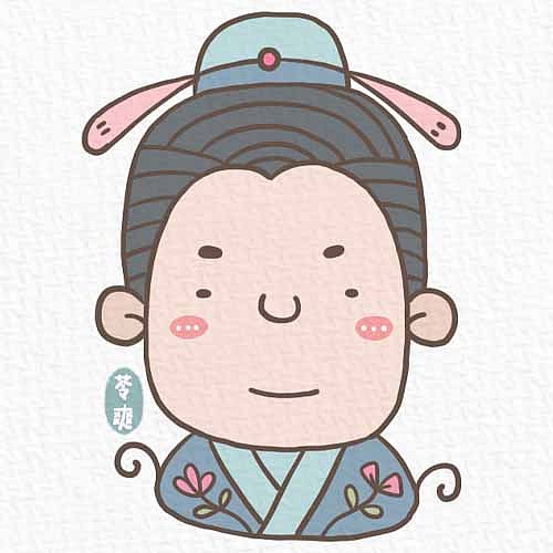 原创简笔画古风头像