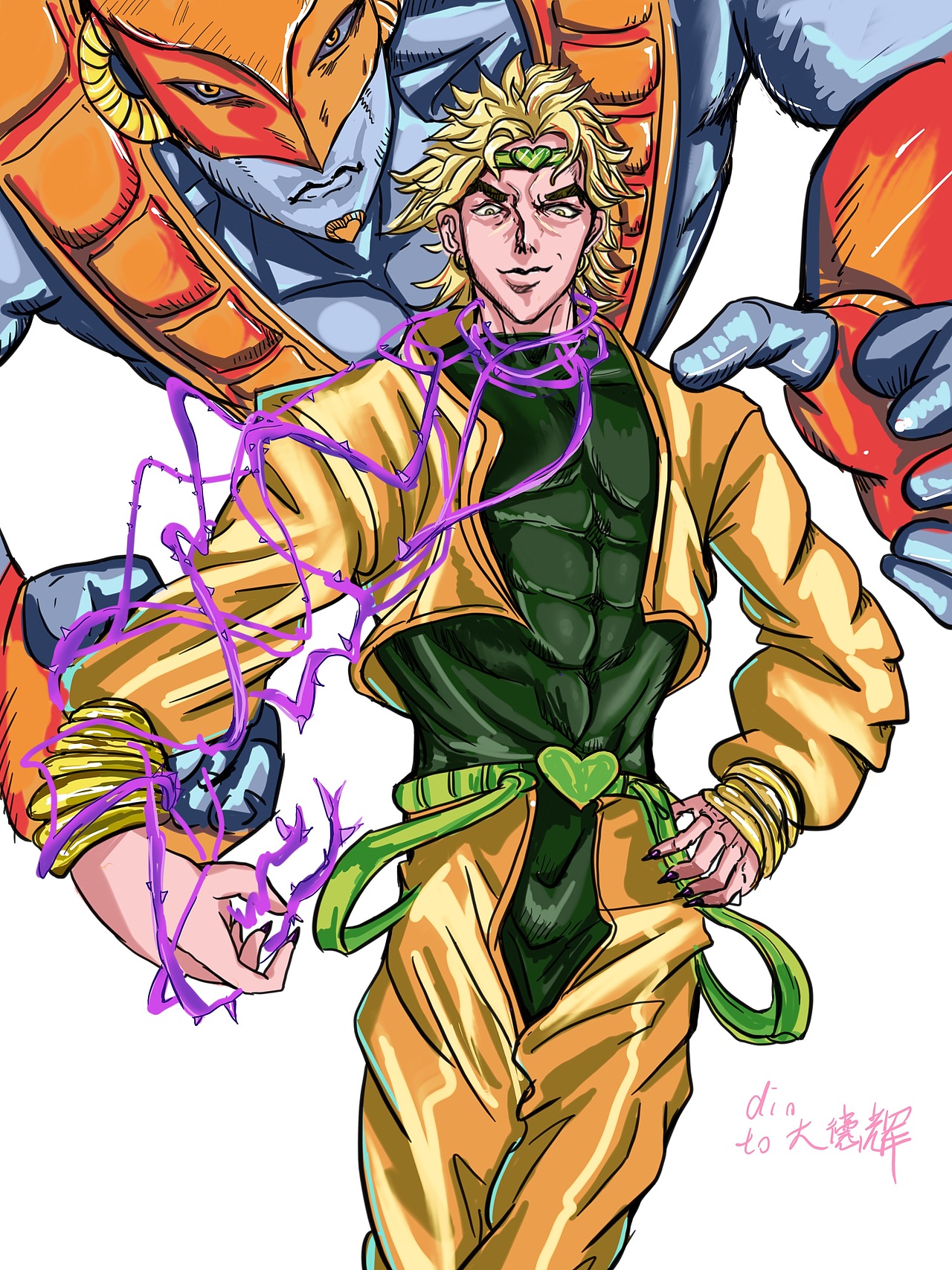 jojo立钢链手指和dio