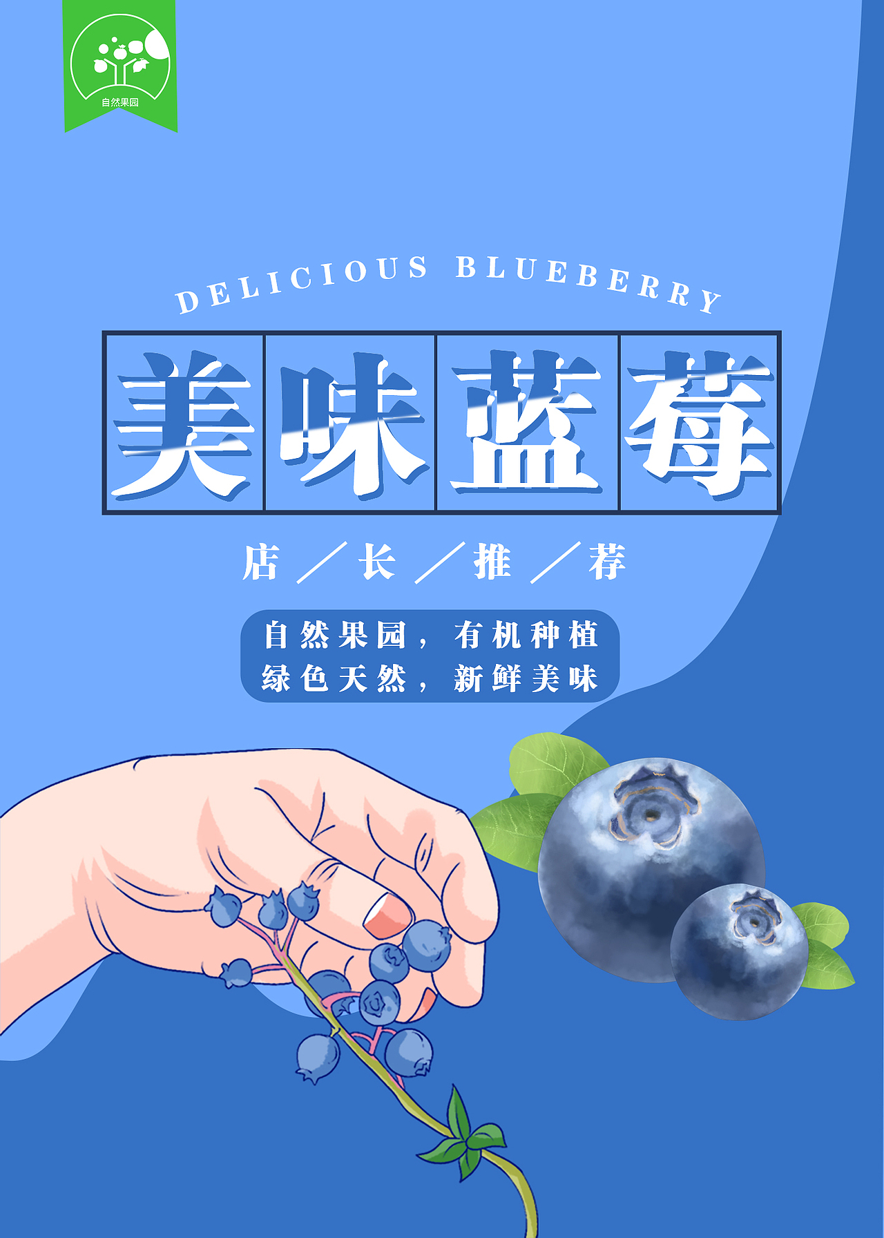 蓝莓banner+海报（图ZMjE0MDQzNjM2） - 其他平面 - 站酷设计师吴舒媛原创素材 - 站酷ZCOOL
