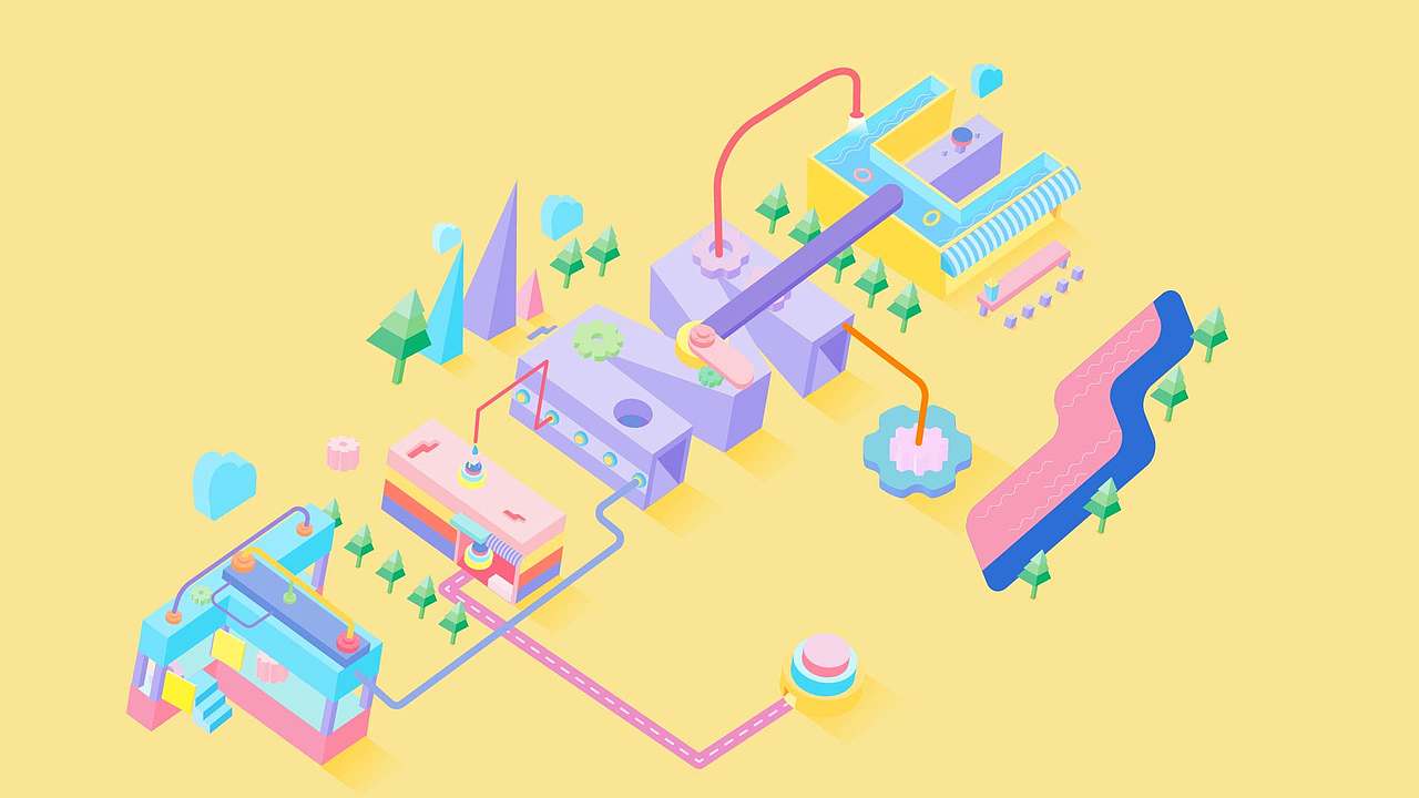 2.5D场景插画（图ZMjU2OTcwMDA4） - 商业插画 - 站酷设计师开心123456原创素材 - 站酷ZCOOL
