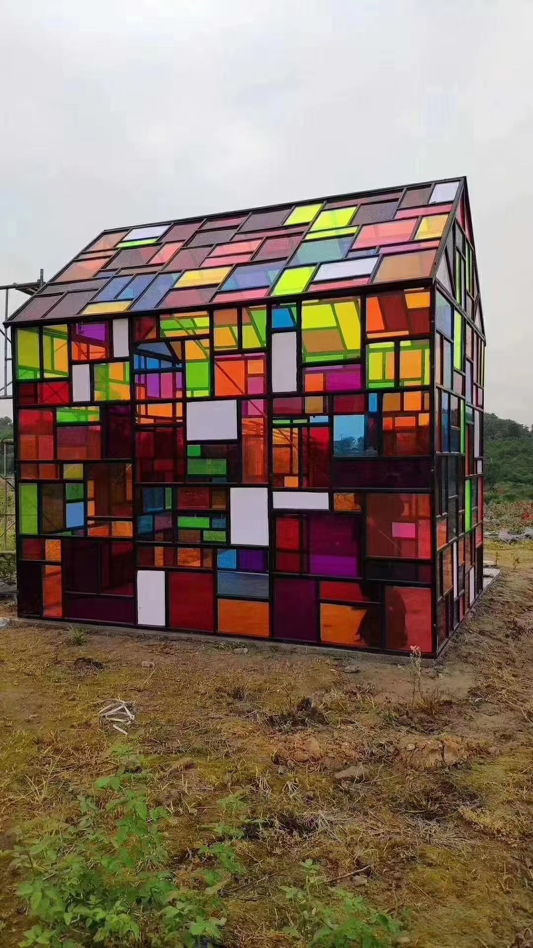 景区七彩小屋租赁彩色房子彩色玻璃屋出租出售