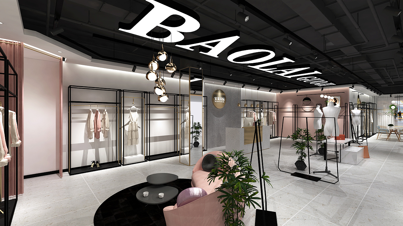 服装店|空间|家装设计|冯老师设计 - 原创作品 - 站酷 (zcool)