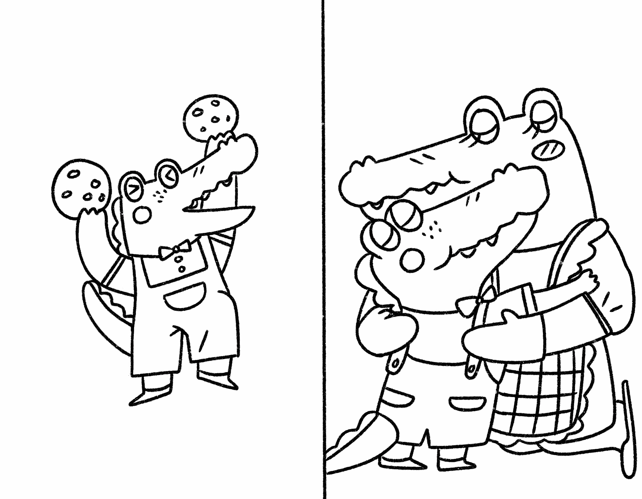 黑白儿童绘本故事集|插画|绘本|三个宋 - 原创作品 - 站酷 (zcool)