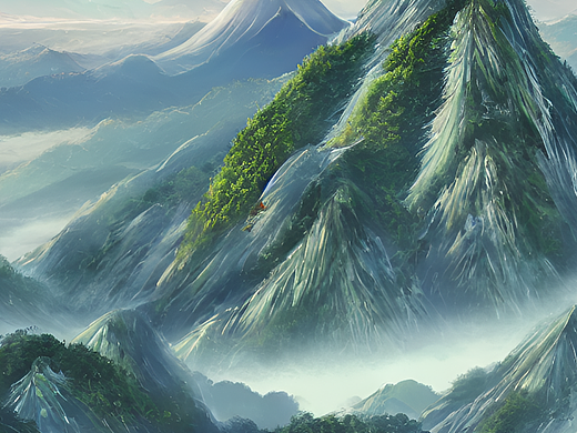 #AI創(chuàng)作實驗室#其首曰招瑤之山,臨于西海之上。（個人主頁-ZNjI1NjU2ODA=） - AI作品 - 站酷設計師愛笑的葵原創(chuàng)素材 - 站酷ZCOOL