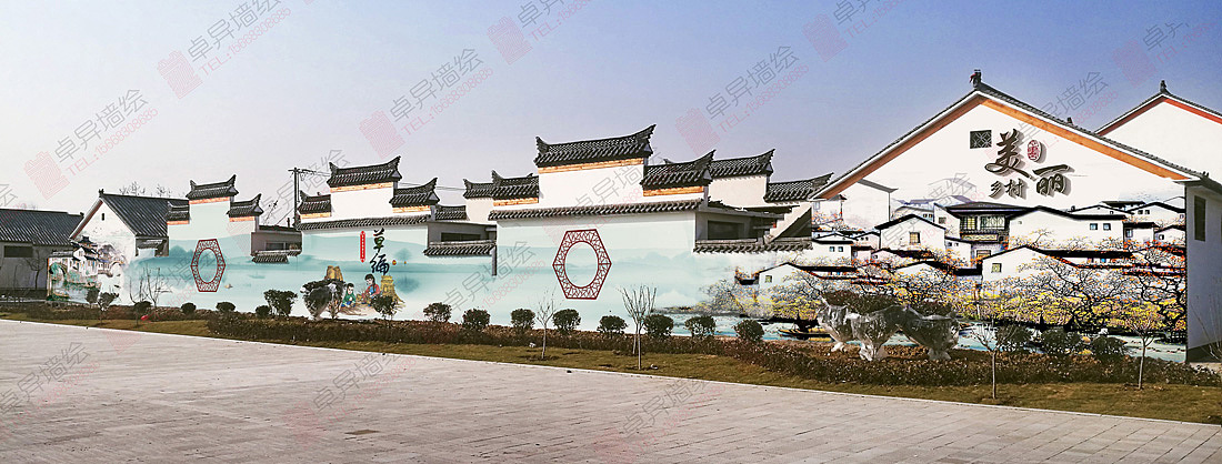 美丽乡村墙绘—墙绘实力作品（图ZMTUxMTQxMzYw） - 新锐潮流插画 - 站酷设计师济南卓异墙绘艺术原创素材 - 站酷ZCOOL