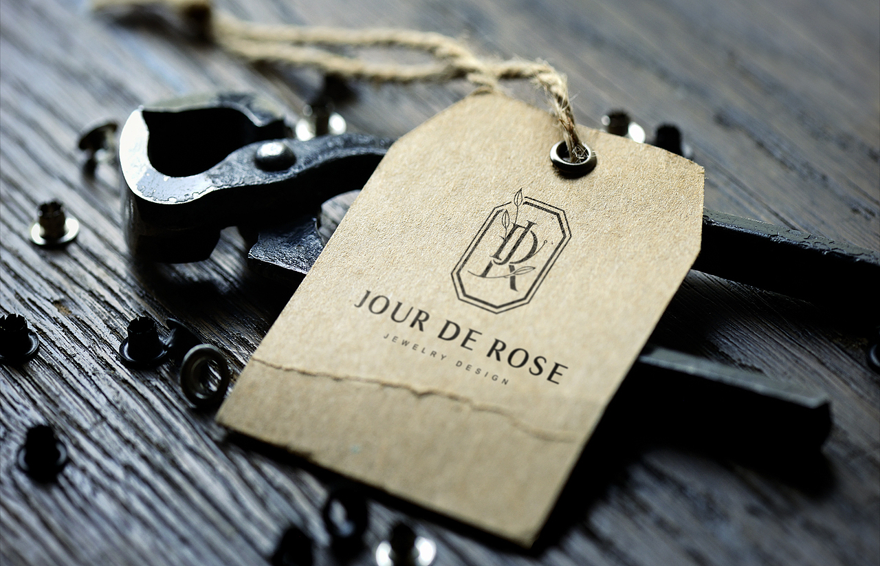 珠宝LOGO设计：JOUR DE ROSE（图ZMTU3ODIxMjQw） - Logo - 站酷设计师狼耕创意设计原创素材 - 站酷ZCOOL