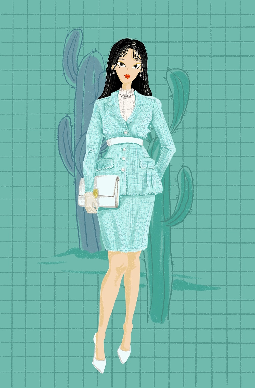 张满月造型-插画习作一