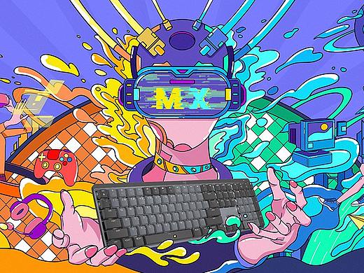 罗技MX海报-工作娱乐两手抓