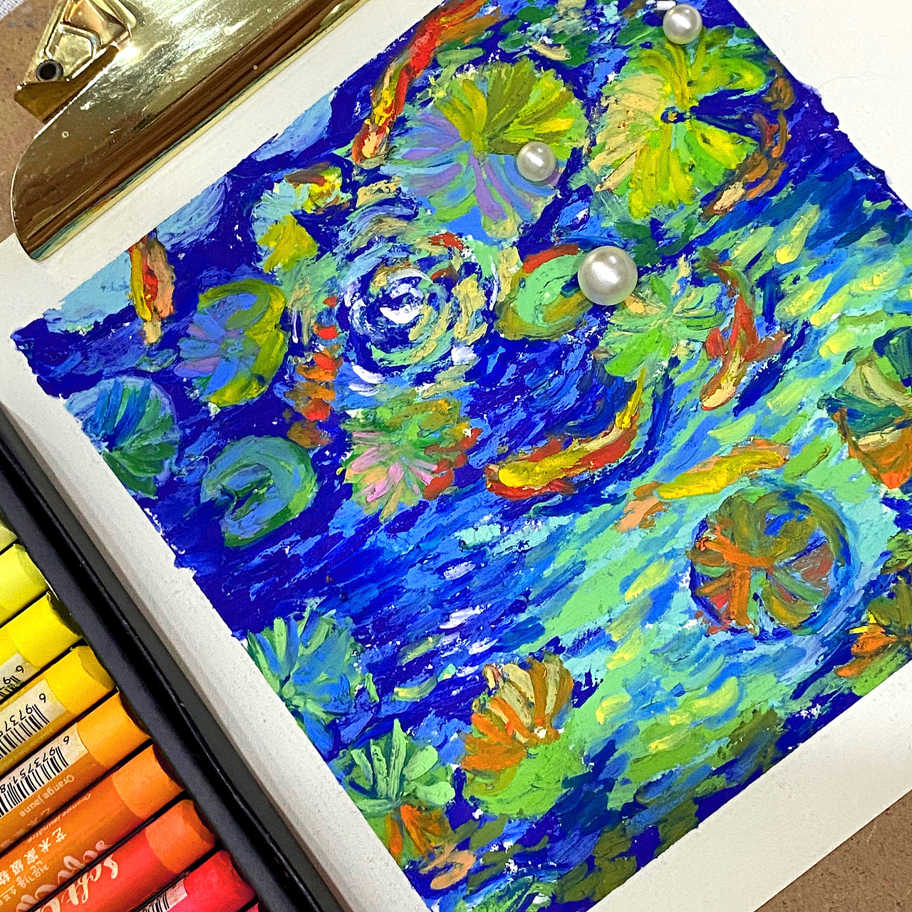 油画棒风景画🌼