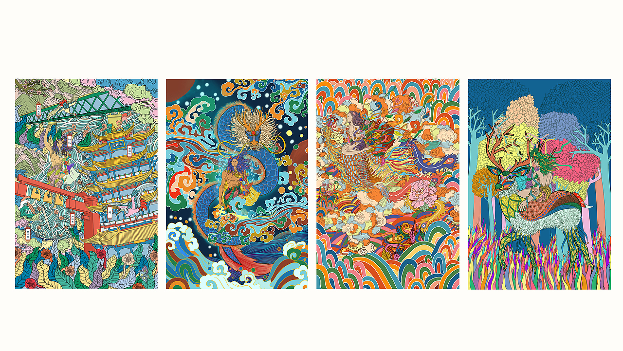 神农系列插画及衍生