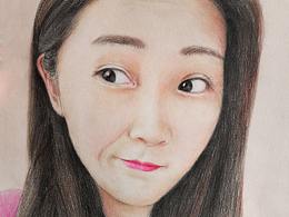 彩铅人物女