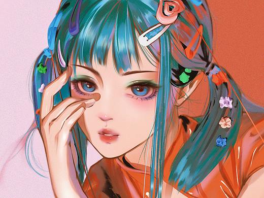 绘画记录一 | 美少女插画练习（附过程图说明）