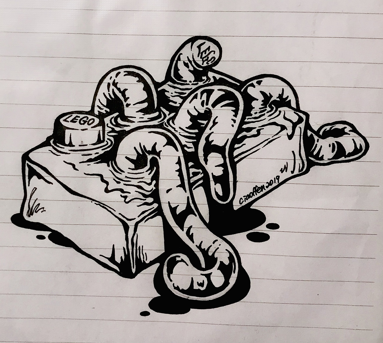 一些中性笔习作