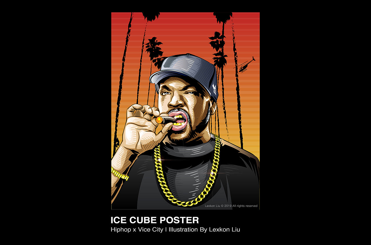 《Hiphop x Vice City》插画艺术项目（图ZMTQ3NjgyMjQ0） - 艺术插画 - 站酷设计师Lexkon_Liu原创素材 - 站酷ZCOOL